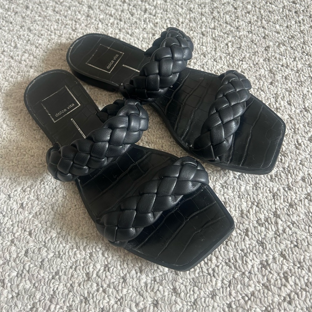 Black Braided Dolce Vita Sandals
